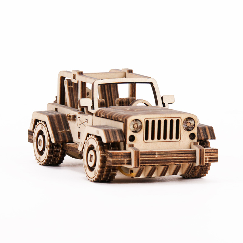 3D Wooden Jeep Puzzle