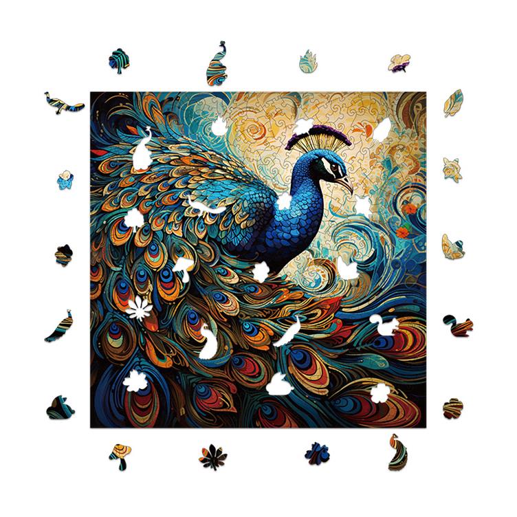 Peacock Wooden Jigsaw Puzzle